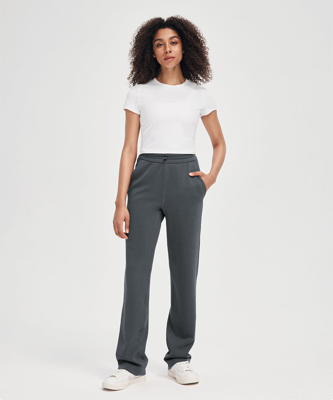 Drawstring High Waist Pant 31''