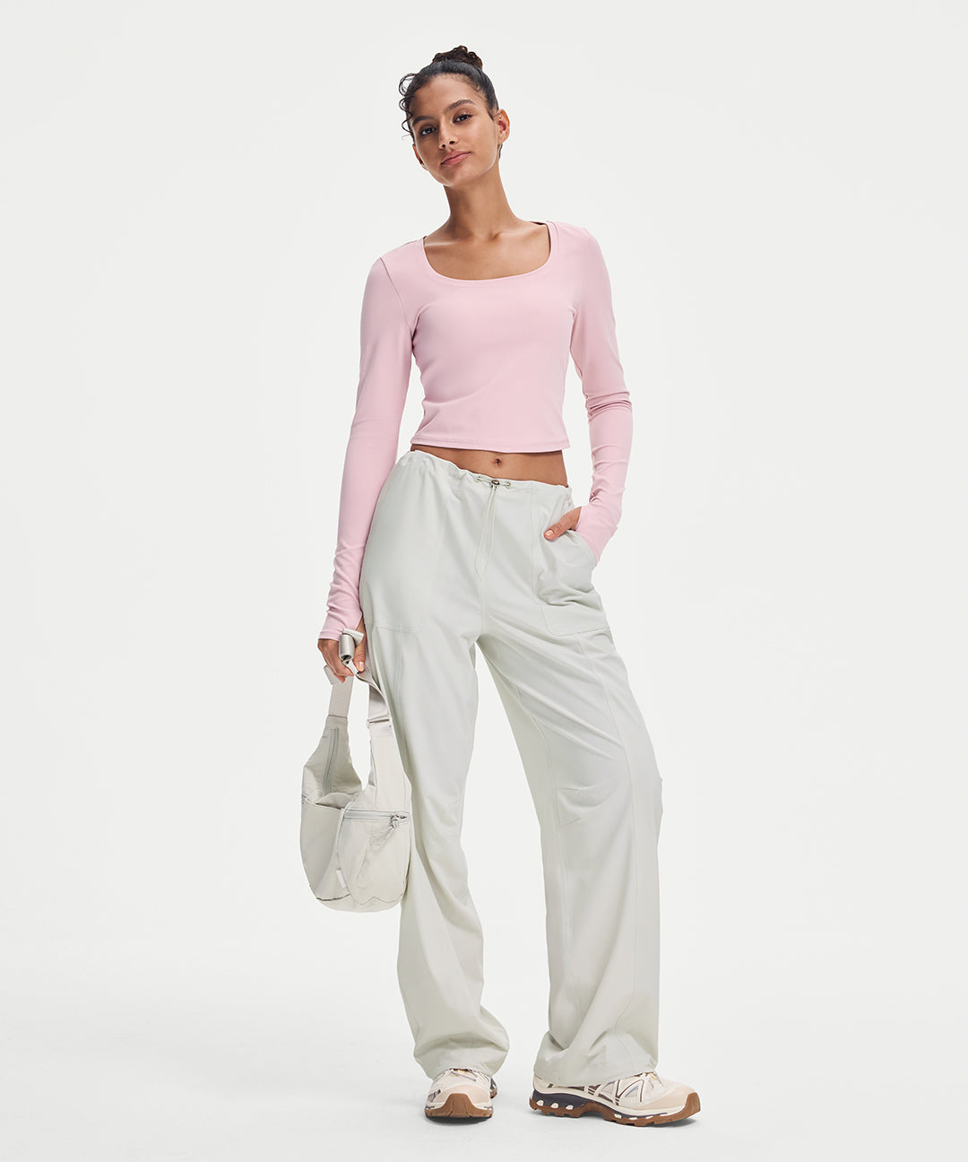 Adjustable Waist Straight-Leg Pant 31''