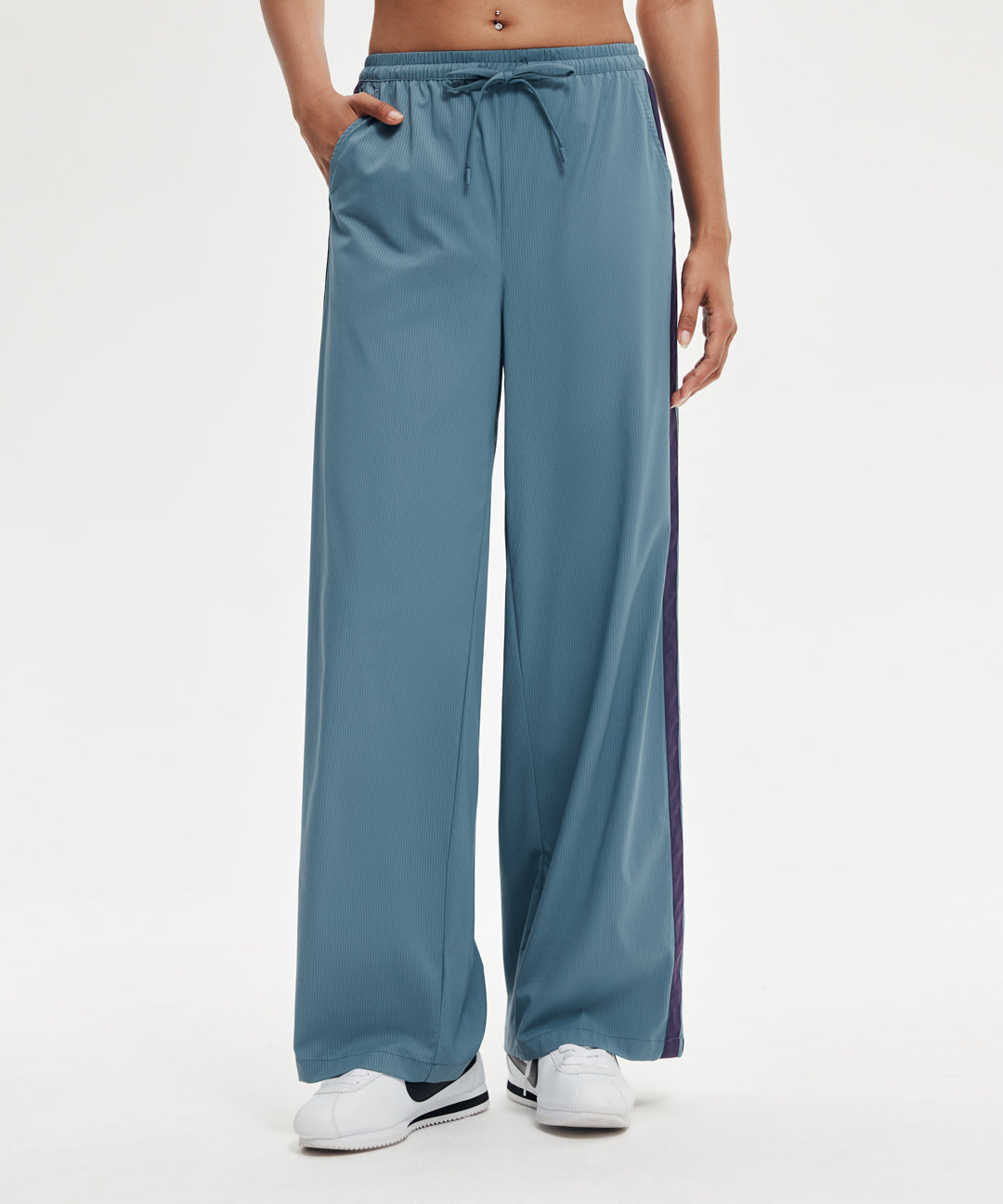 Side-Stripe Wide Leg Pant 30.5''