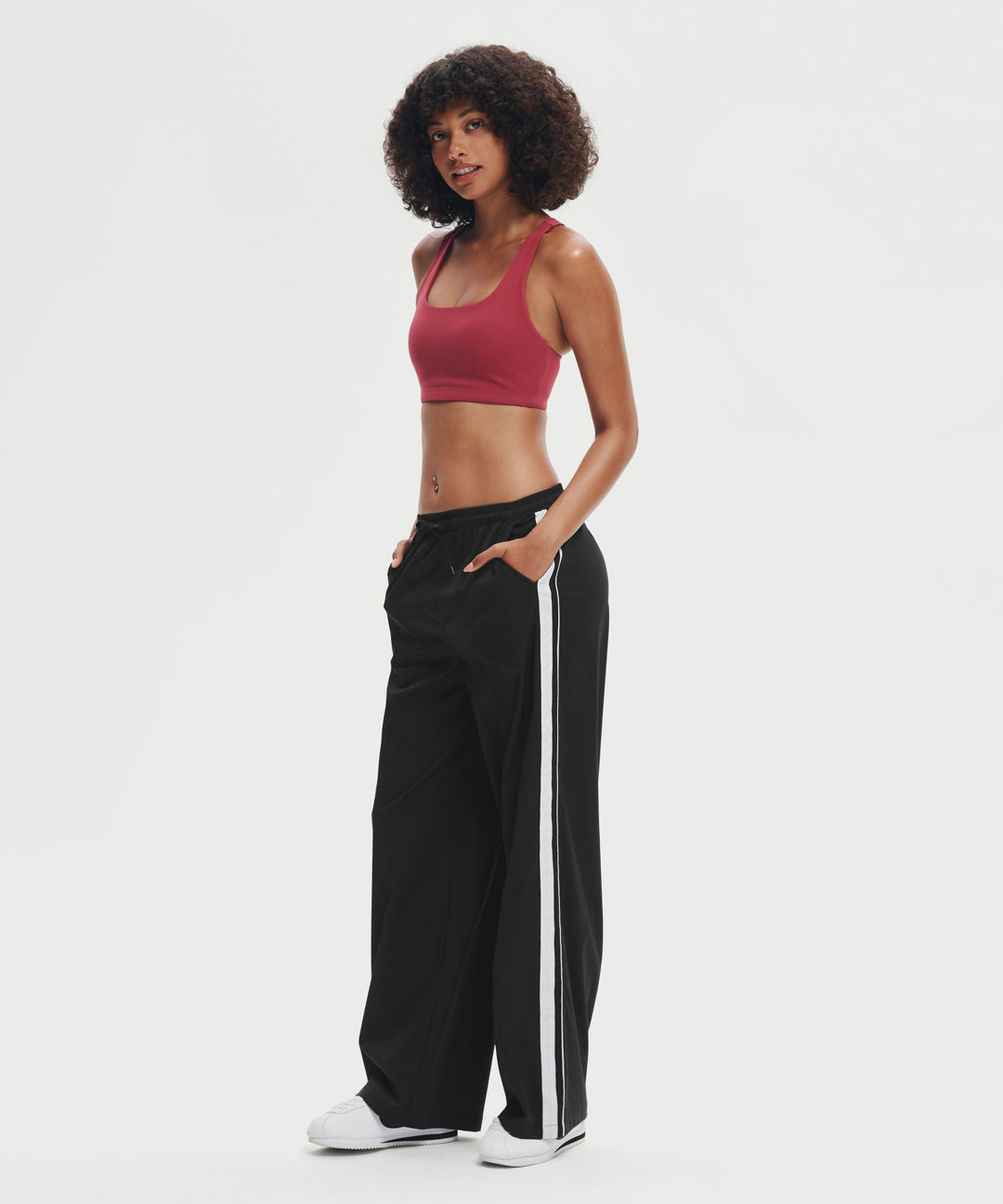 Side-Stripe Wide Leg Pant 30.5''