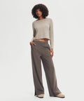 Wide Leg Split-Hem Pant 31''