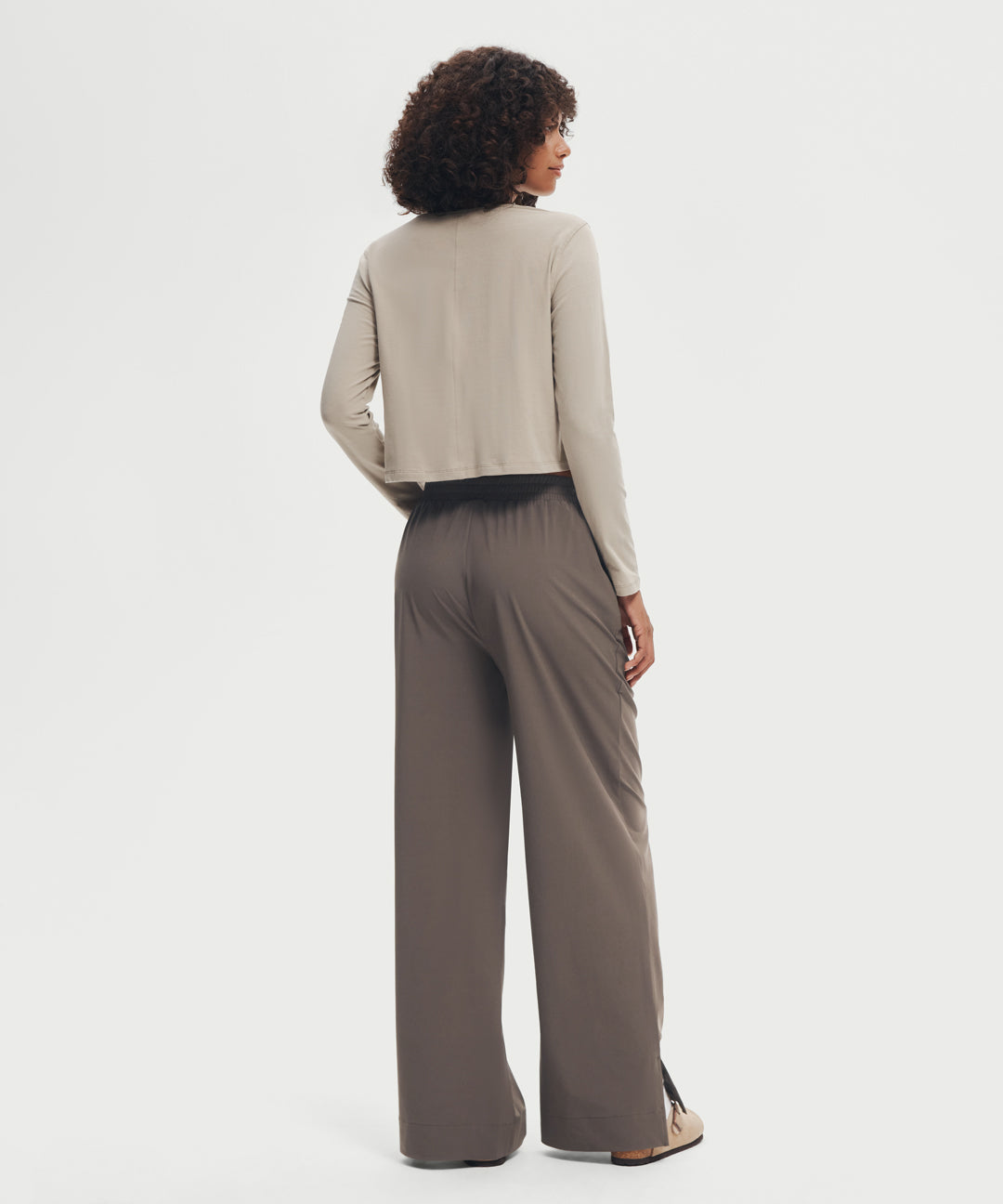 Wide Leg Split-Hem Pant 31''