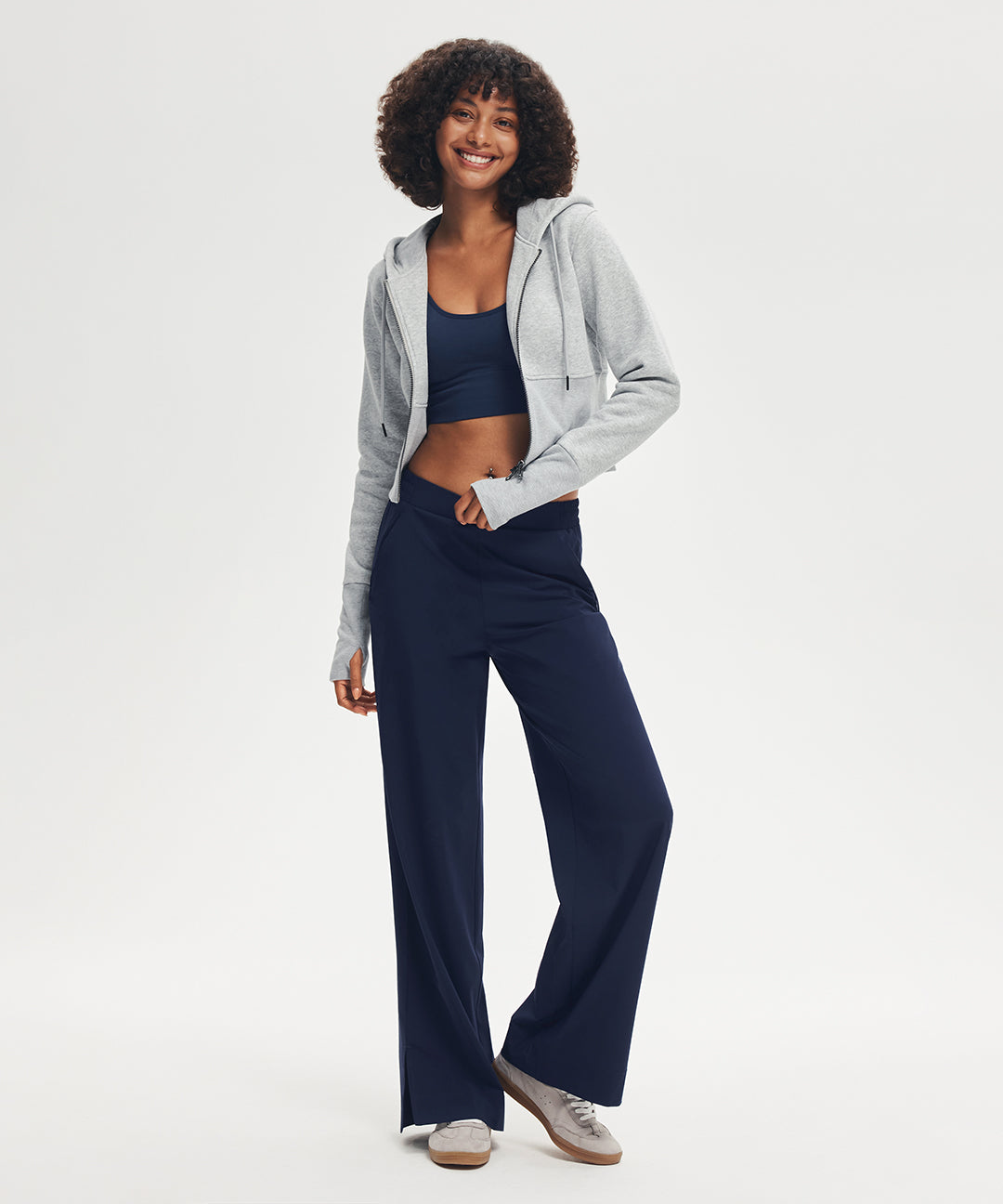 Wide Leg Split-Hem Pant 31''