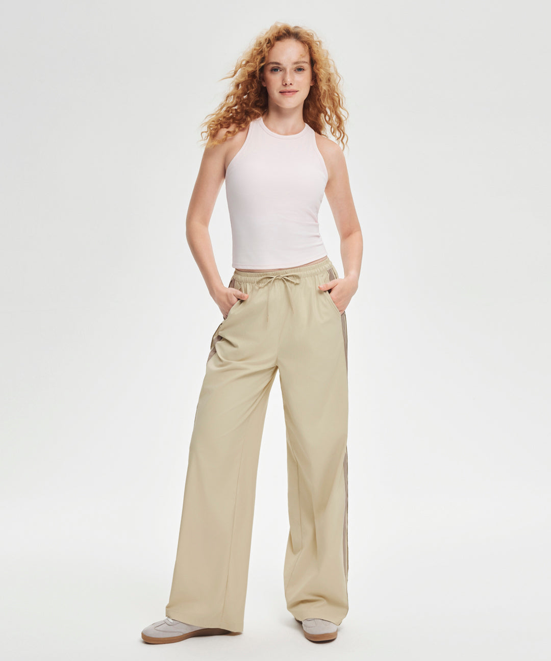 Side-Stripe Wide Leg Pant 30.5''