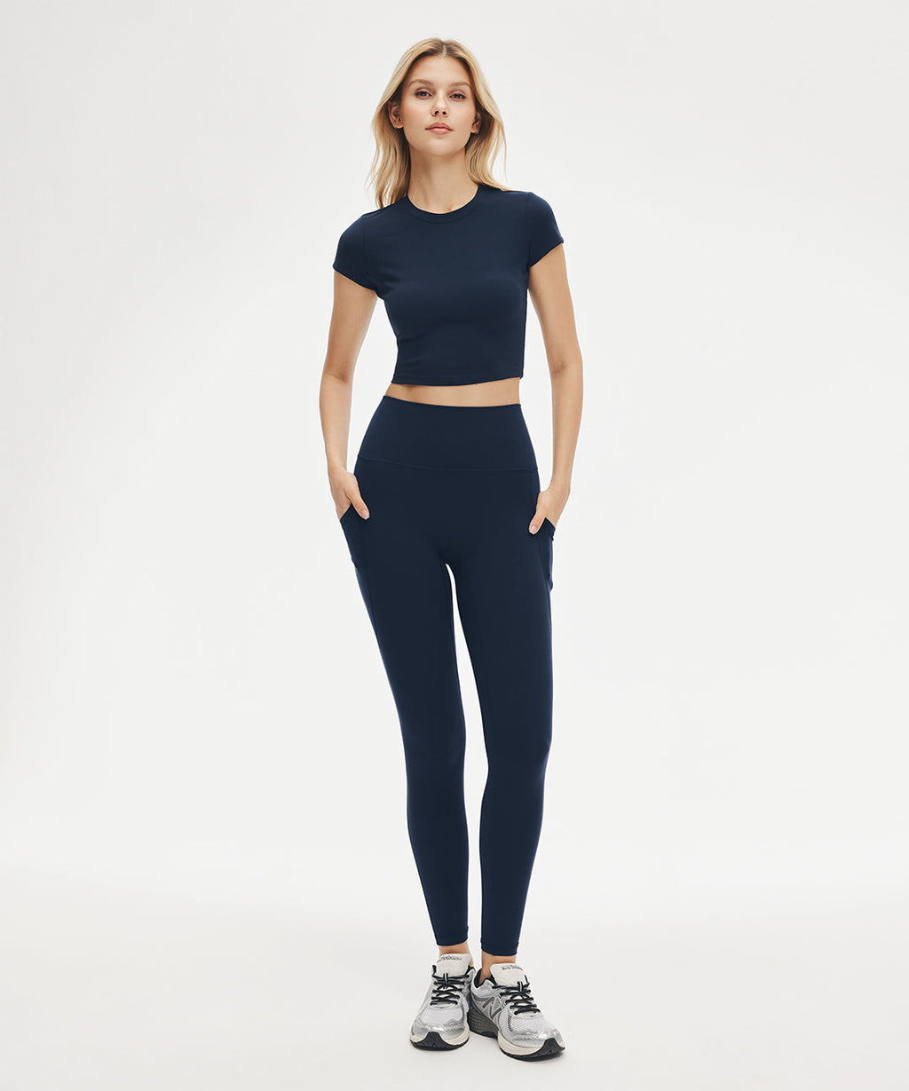 BoldFour™ No Front Seam Legging with Pockets 25''