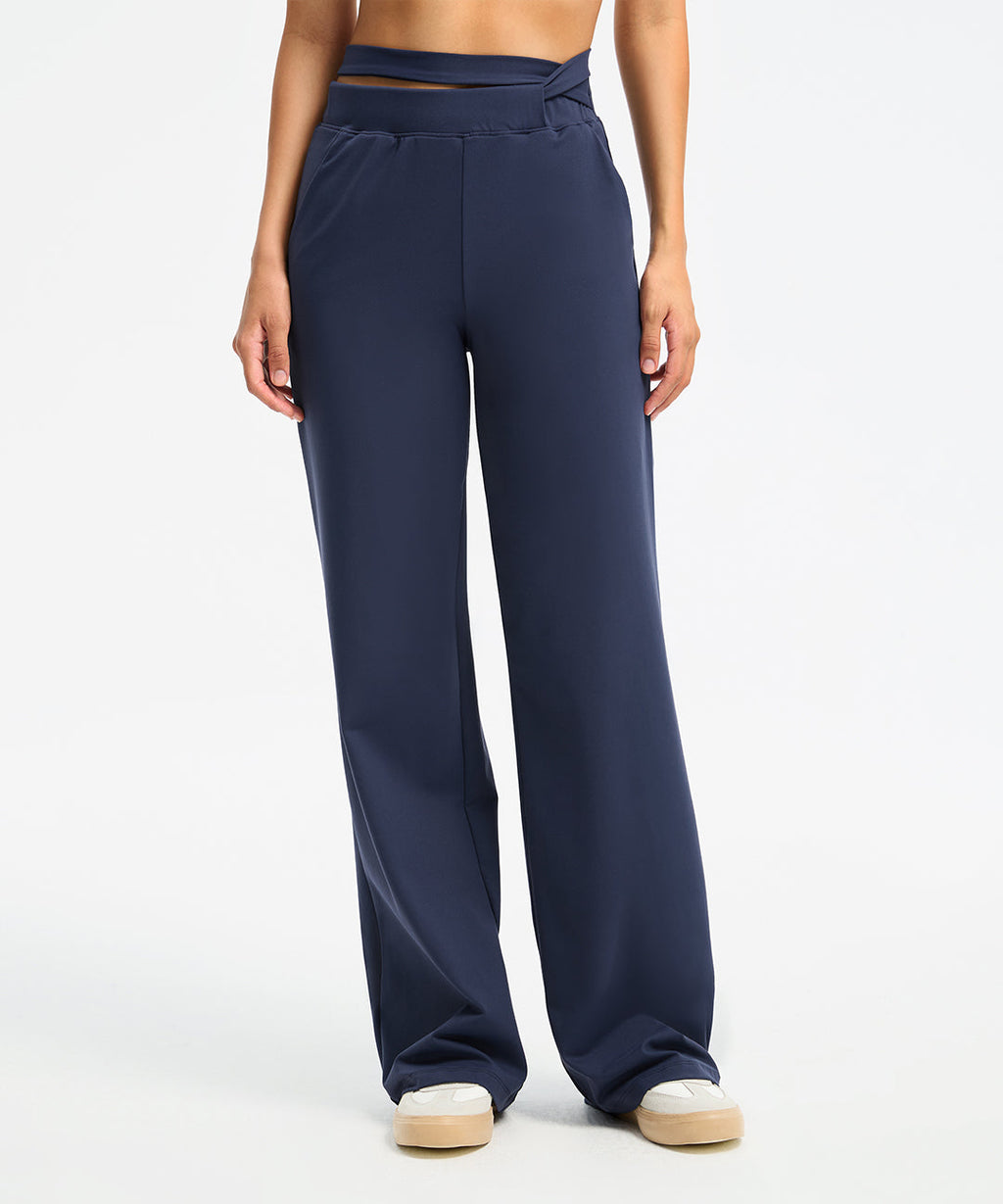 Waist Tie Wide Leg Pant 31''
