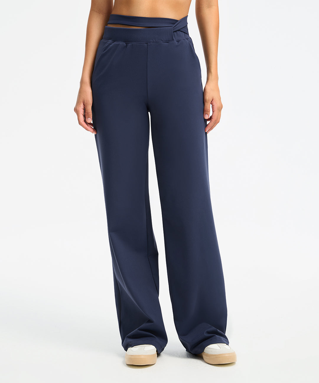 Waist Tie Wide Leg Pant 31''
