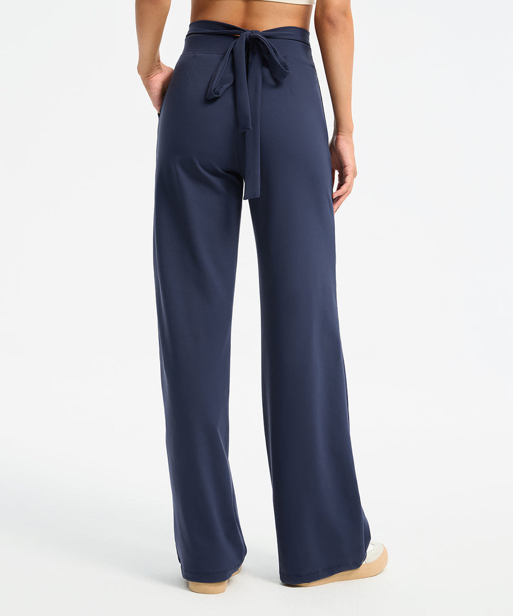 Waist Tie Wide Leg Pant 31''