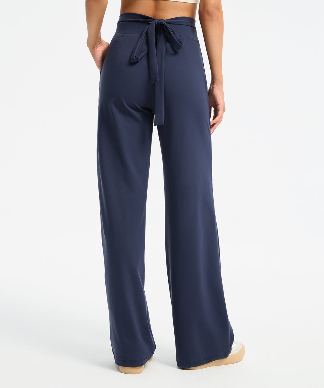 Waist Tie Wide Leg Pant 31''