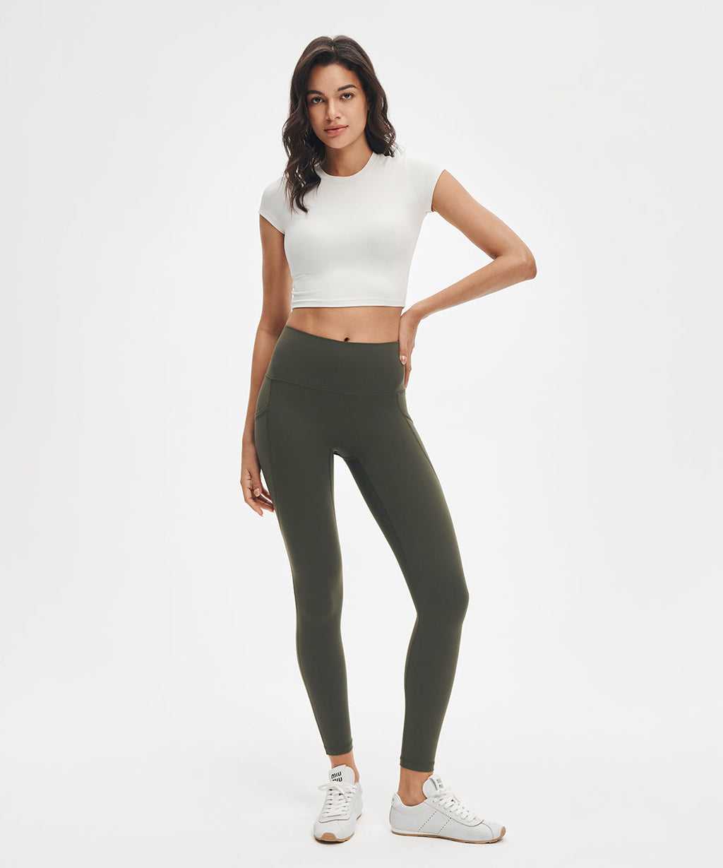 BoldFour™ No Front Seam Legging with Pockets 25''