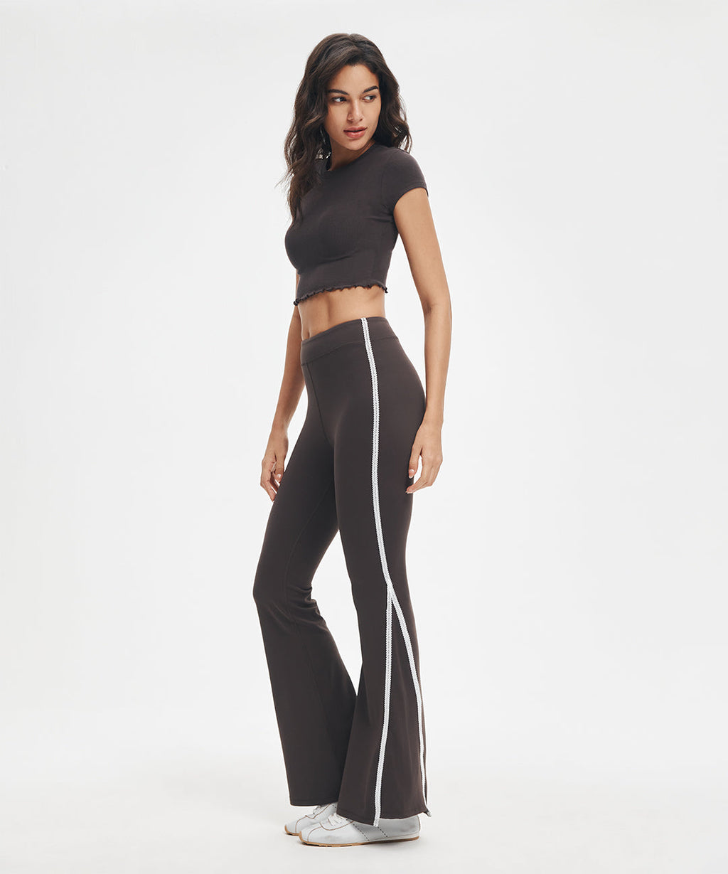 BoldFour™ Contrast Lace Flared Legging 31.5''