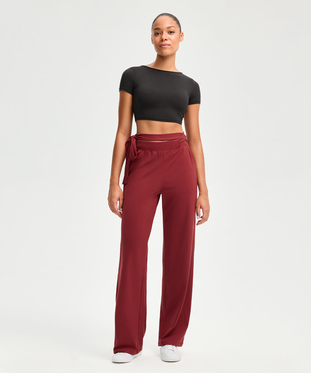 Waist Tie Wide Leg Pant 31''