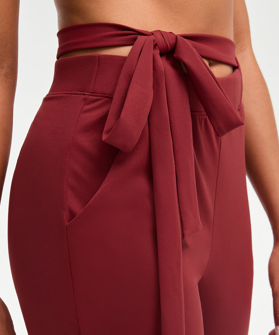 Waist Tie Wide Leg Pant 31''