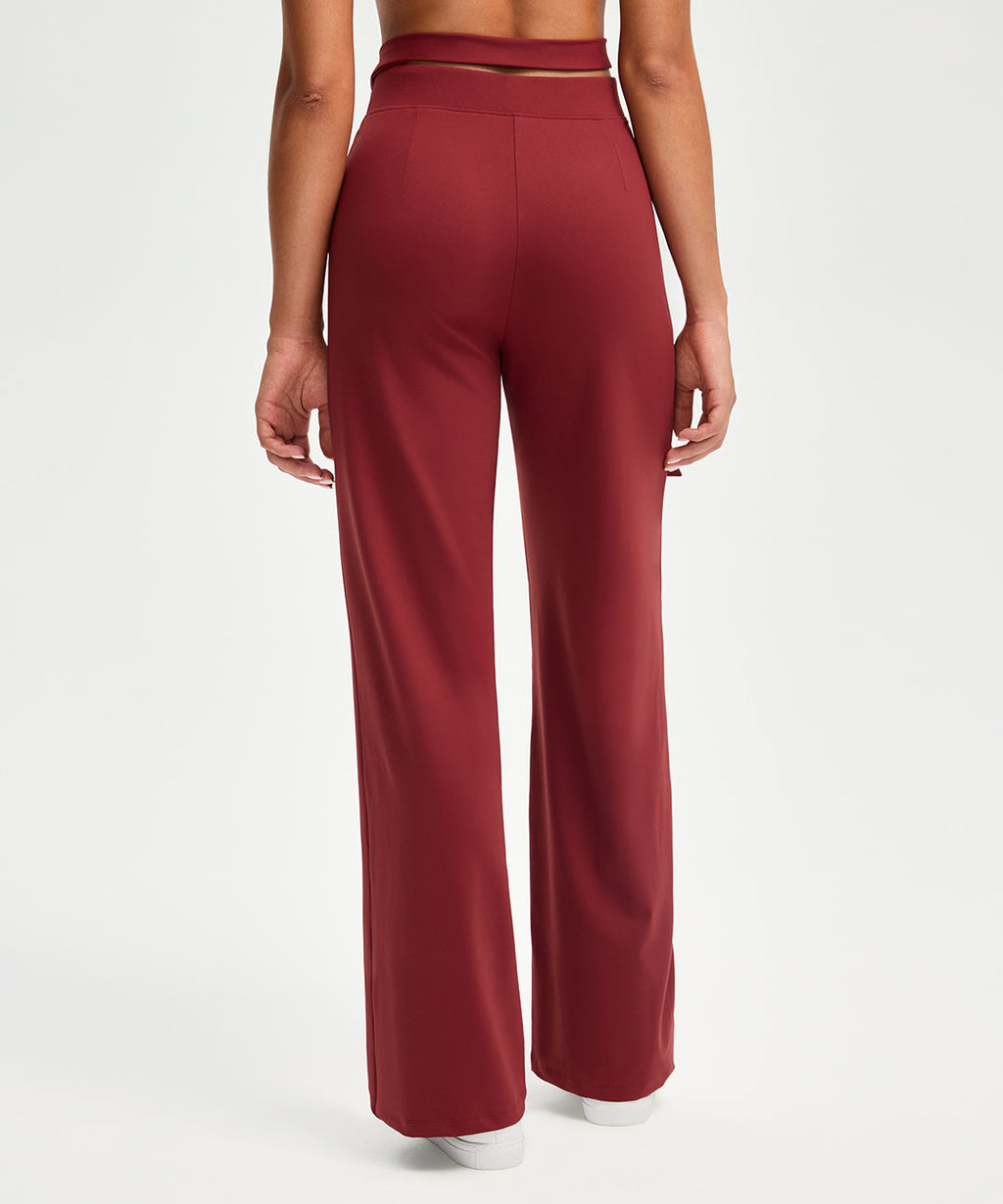 Waist Tie Wide Leg Pant 31''